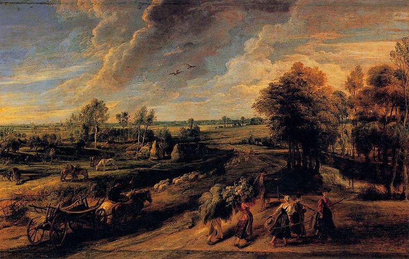 Peter Paul Rubens Return from the Fields oil painting image